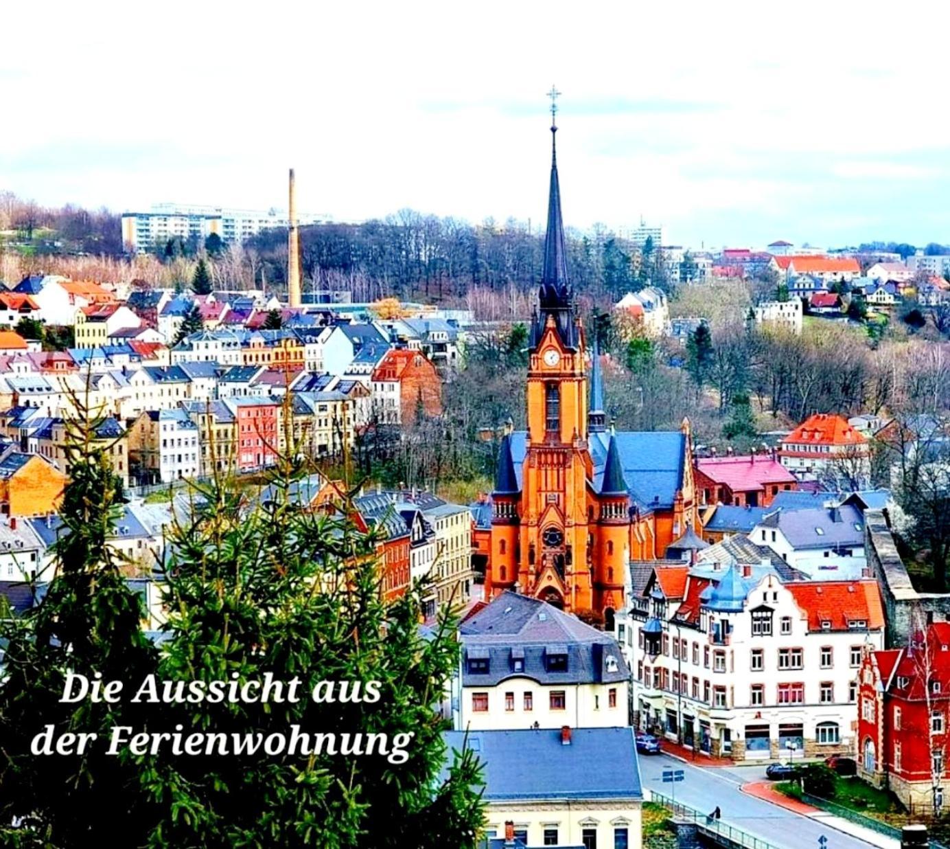 FEWO Blick Mylau 80m2 - Nähe Freizeitpark Plohn&Göltzschtalbrücke - Ruhige Lage - Wald - Wandern - Rad fahren Reichenbach im Vogtland Exterior foto