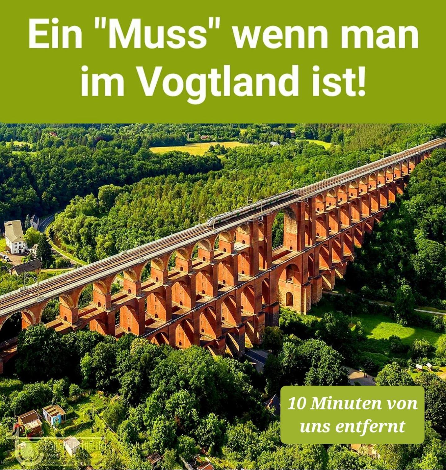 FEWO Blick Mylau 80m2 - Nähe Freizeitpark Plohn&Göltzschtalbrücke - Ruhige Lage - Wald - Wandern - Rad fahren Reichenbach im Vogtland Exterior foto
